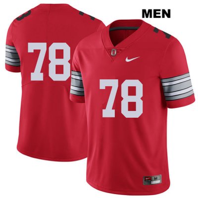 Men's NCAA Ohio State Buckeyes Demetrius Knox #78 College Stitched 2018 Spring Game No Name Authentic Nike Red Football Jersey AC20E27OB